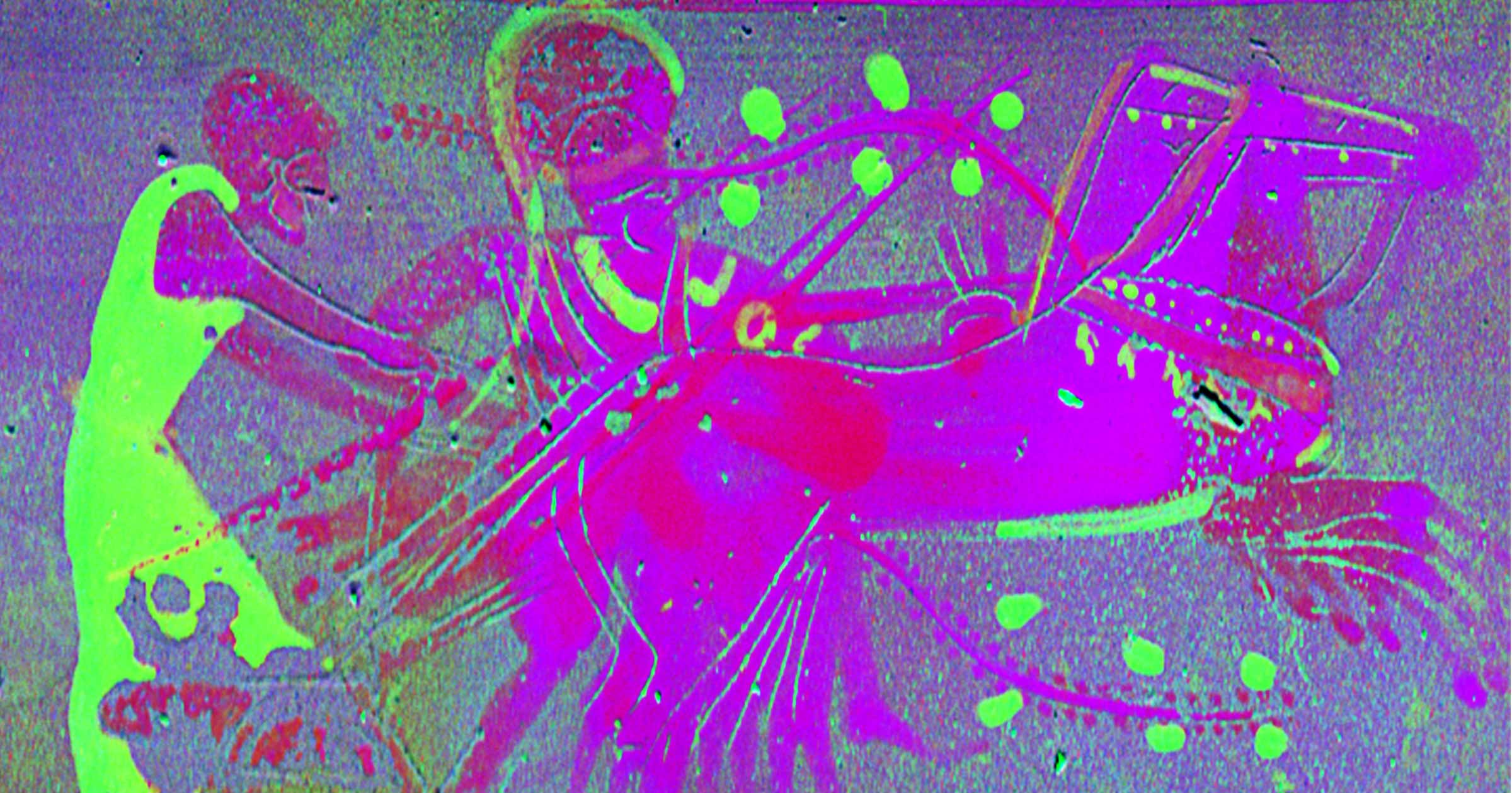 Chemical map of the pot surface